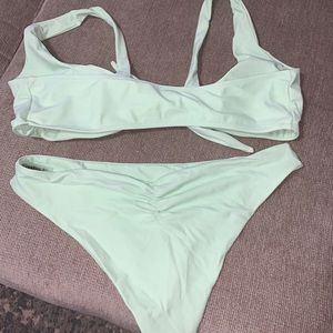 Mint green bikini set
